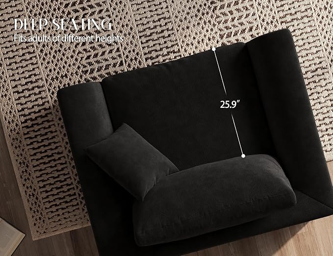 ohllob 48.6" Single Sofa, Small Boneless Couches - Image 3