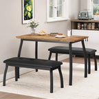 Dining Table for 4, 3-Piece Kitchen Table Set for 4 - Image 8