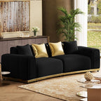 104" Oversized Velvet Chesterfield Couch by ModernSofaforLivingRoom