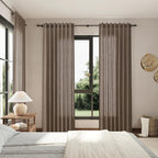 Light Brown Linen Curtains 84 Inches Long - Image 8