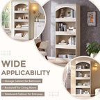 IFGET 76" Tall Arched Bookcase - Image 5