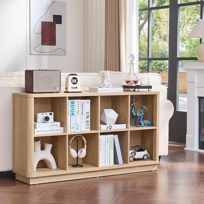 Joaxswe 8 Cube Storage Book Shelf, Floor Standing Wooden Cubby Bookcase - Image 6