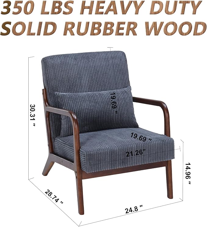 Mid Century Modern Accent Chair - Image 2