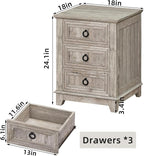 Joaxswe 18" Farmhouse Night Stand - Image 2