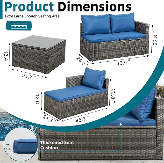 SUNLEI 4-Piece Patio Furniture Set - Image 2