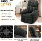 Korser Recliner Chair, Swivel Rocker Recliner Chair - Image 5
