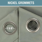 H.VERSAILTEX Sage Green Curtains/Drapes Blackout - Image 8
