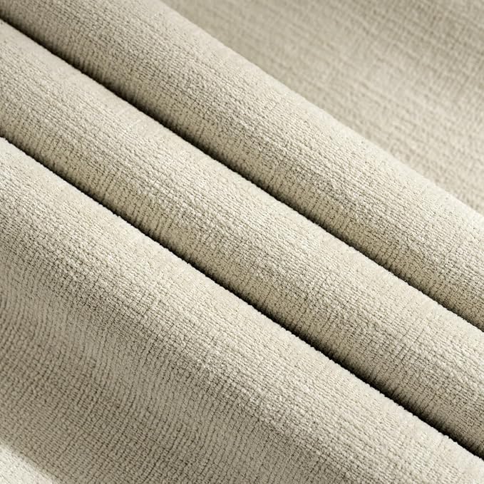 MIULEE Cream Chenille Couch Throw Pillow Covers, 18x18 | Set of 2, Soft - Image 2