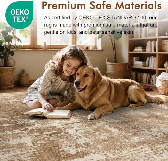 2x6 Ft Washable Runner Rug, Non-Slip Low Pile Hallway Kitchen Area Rug - Image 5