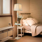 LuxSight Collection Rustic Floor Lamp, Living Room Lamps - Image 5