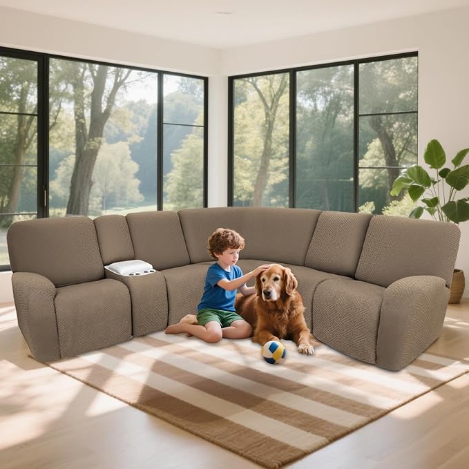 100% Waterproof Sectional Recliner Couch Covers - Image 2