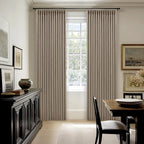 Dark Flax 80 Inch Pinch Pleated Blackout Linen Curtains - Image 9