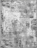 Entryway Rug 3x5 Grey Bedroom Area Rug Washable Non Slip Abstract Boho Rugs - Image 9