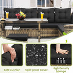 KROFEM 6-Piece Patio Furniture Set, Outdoor Sectional Sofa - Image 3
