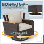5 Pieces Outdoor Furniture Set - Image 3