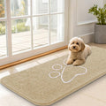 OLANLY Dog Door Mat for Muddy Paws 47x20, Paw Print Design Chenille Mud Mat | by OLANLY