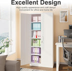 White Metal Storage Cabinet - Image 4