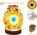 Mosaic Vase Lamp, Turkish Moroccan Table Lamp，Colorful Handmade Glass Vase - Image 3