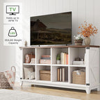 EnHomee 8-Cube Storage Organizer, Farmhouse Bookshelf, Display Shelf - Image 5