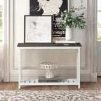 ChooChoo Farmhouse Console Table, Rustic Vintage Narrow Sofa Table - Image 7