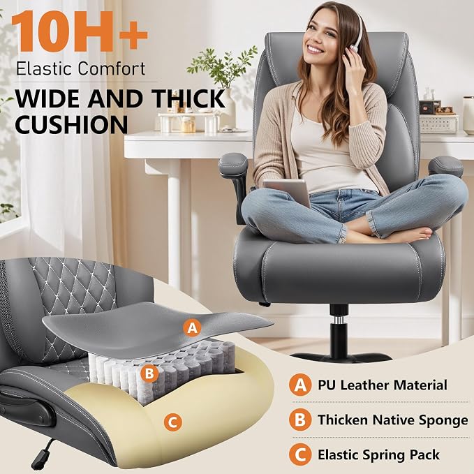 BESTFAIR Office Chair, Executive Computer Desk Chair - Image 7