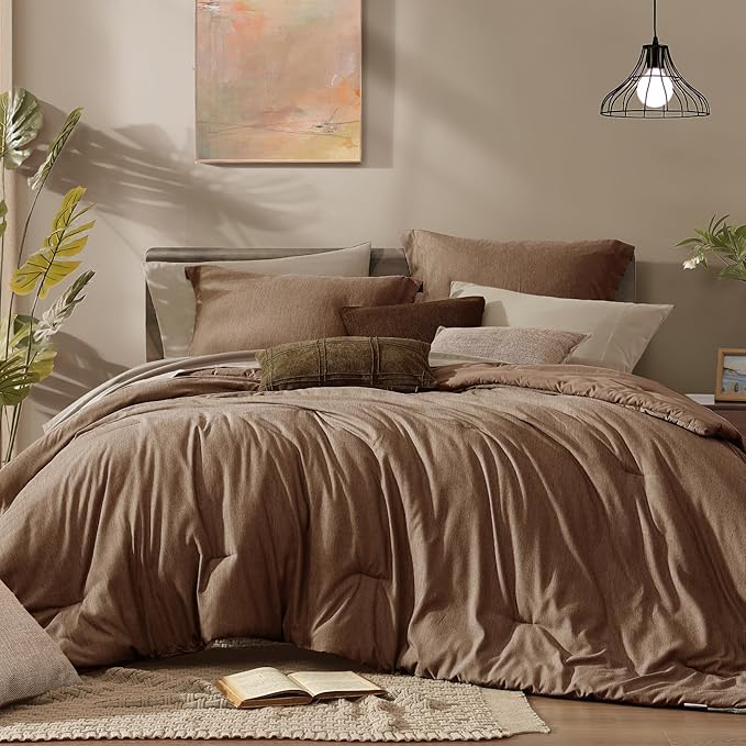 Monbix California King Comforter Set, Bed in a Bag 7 Pieces by Monbix
