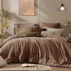 Monbix Oversized Queen Comforter Set, Bed in a Bag 7 Pieces by Monbix