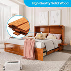 Mjkone Murphy Bed Queen, Cabinet Murphy Bed - Image 7