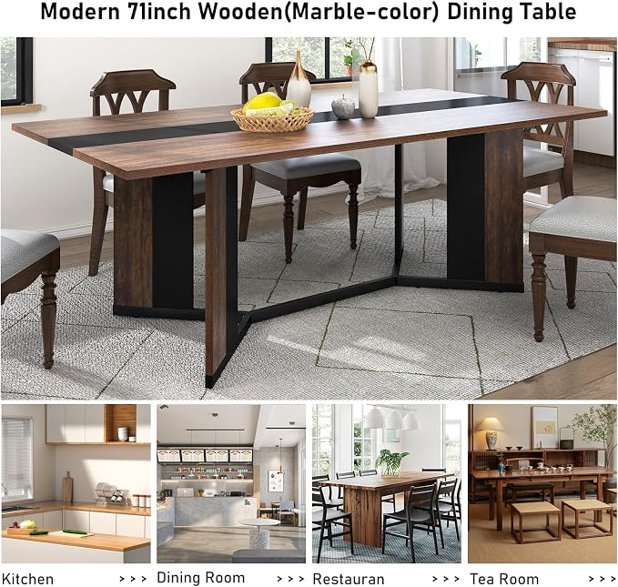 Hlivelood 70Inch Large Dining Table - Image 7