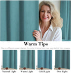 H.VERSAILTEX Linen Curtains 100% Blackout Curtains - Image 5