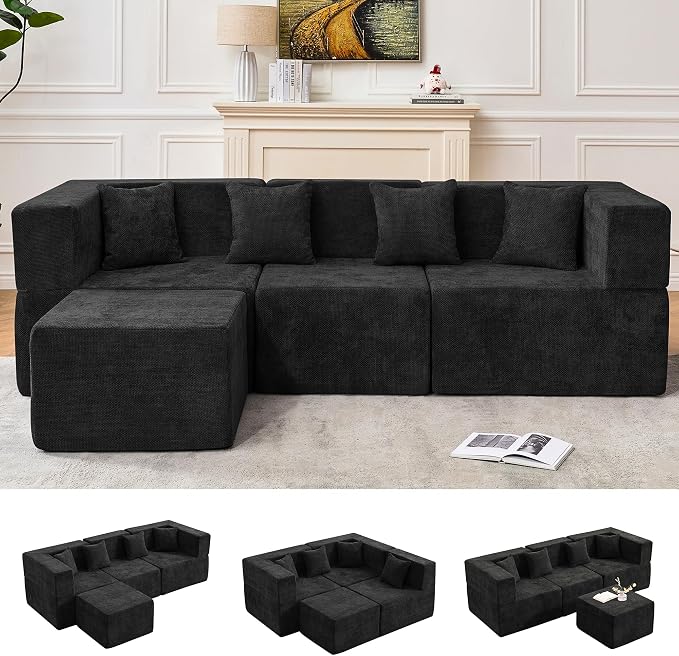 MONVANE 103'' Modular Sectional Sofa, Cloud Sectional Couch by MONVANE