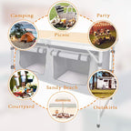Folding Camping Table with Storage Lightweight Camp Tables Portable - Image 6