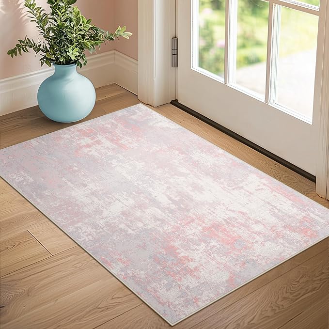 RELEANY Washable 3'x5' Abstract Area Rug - Image 3