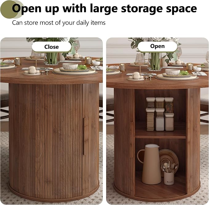 weselon 47 inch Round Dining Table - Image 5
