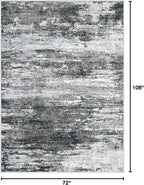 Washable Rug 6x9 Area Rugs for Living Room: Neutral Soft Rug Abstract Non Slip - Image 2