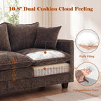 Loveseat Sofa Cloud Sofa Couch 50'', Modern Loveseats 2 Seat Couch 27" Deep Seat - Image 4