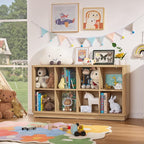 Joaxswe 8 Cube Storage Book Shelf, Floor Standing Wooden Cubby Bookcase - Image 9