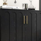 LKTART Black Sideboard Buffet, Small Storage Cabinet - Image 8