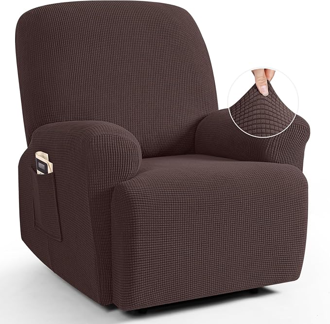 TAOCOCO Recliner Cover 4-Pieces, Recliner Stretch Sofa Slipcover, Recliner by TAOCOCO