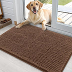 OLANLY Dog Door Mat for Muddy Paws 36x24, Super Absorbent Chenille Mud Mat | by OLANLY