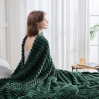 NEWCOSPLAY Fleece Ribbed Cozy Queen Blanket - Image 7