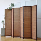Furnnylane 6 Panel Bamboo Room Divider - Image 4
