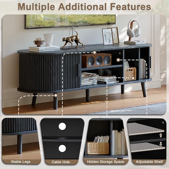 ChooChoo Mid Century Modern TV Stand - Image 3