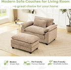 Oprisen 53" Modular Sectional Sofa, Comfy Cloud Couch Sectional Sofa - Image 7