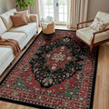 RELEANY Washable Area Rug, Water Repellent, Pet Friendly, Vintage Floral Boho by RELEANY