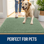OLANLY Dog Door Mat for Muddy Paws 47x17, Super Absorbent Chenille Mud Mat | - Image 6