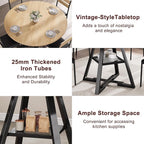 Jocoevol Round Dining Table, Kitchen Dining Room Circle Dinner Pedestal Table - Image 6