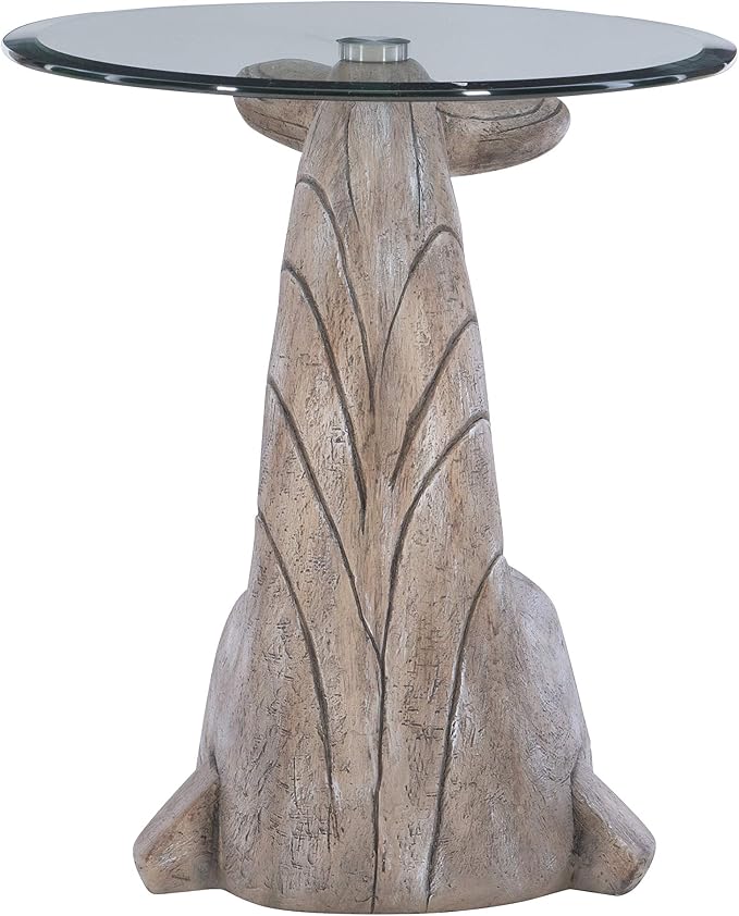 Powell Peabody Whale Brown Driftwood Accent Table - Image 6