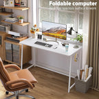 WOHOMO Folding Desk, 47.2" Foldable Computer Desk - Image 4