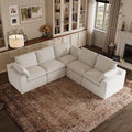 Novilla 104.3" Modular Cloud Couch, Modern Sectional Sofa by Novilla